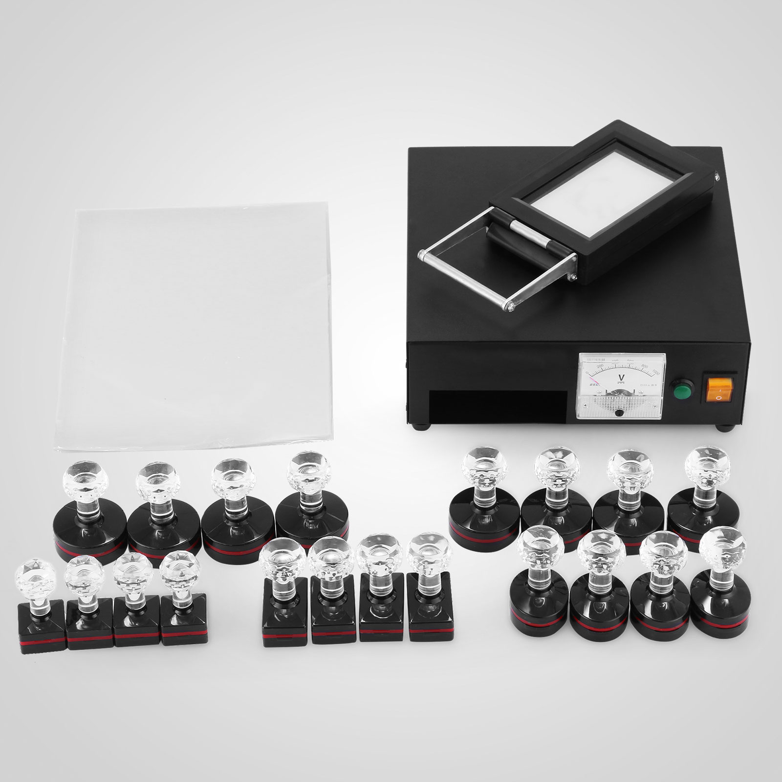 Europe Free Shipping Photosensitive Portrait Flash Stamp Self-inking Stamping Making Machine Kit