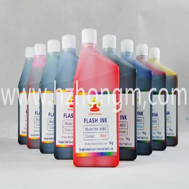 Non-flammable flash ink for PRE INKING stamp/Long-lasting Polyester fabric printing ink