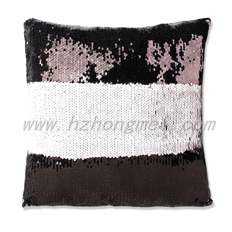 Two-sided sequins sublimation blank pillow case heat press custom mermaid sequin pillow case