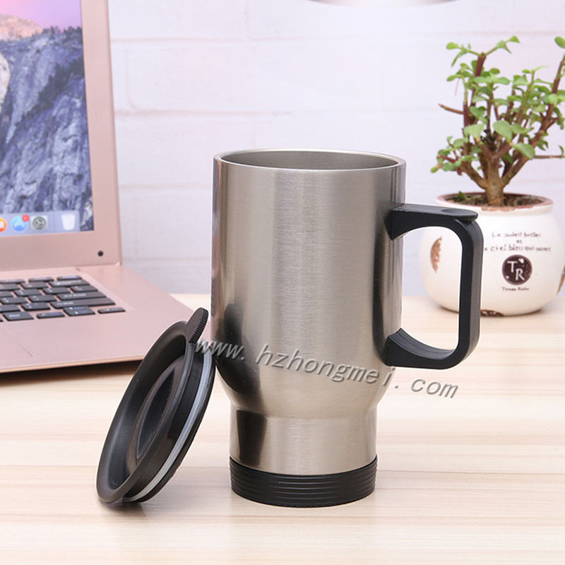 Wholesale vacuum insulated metal sublimation blank coffee cups travel car mug 14oz