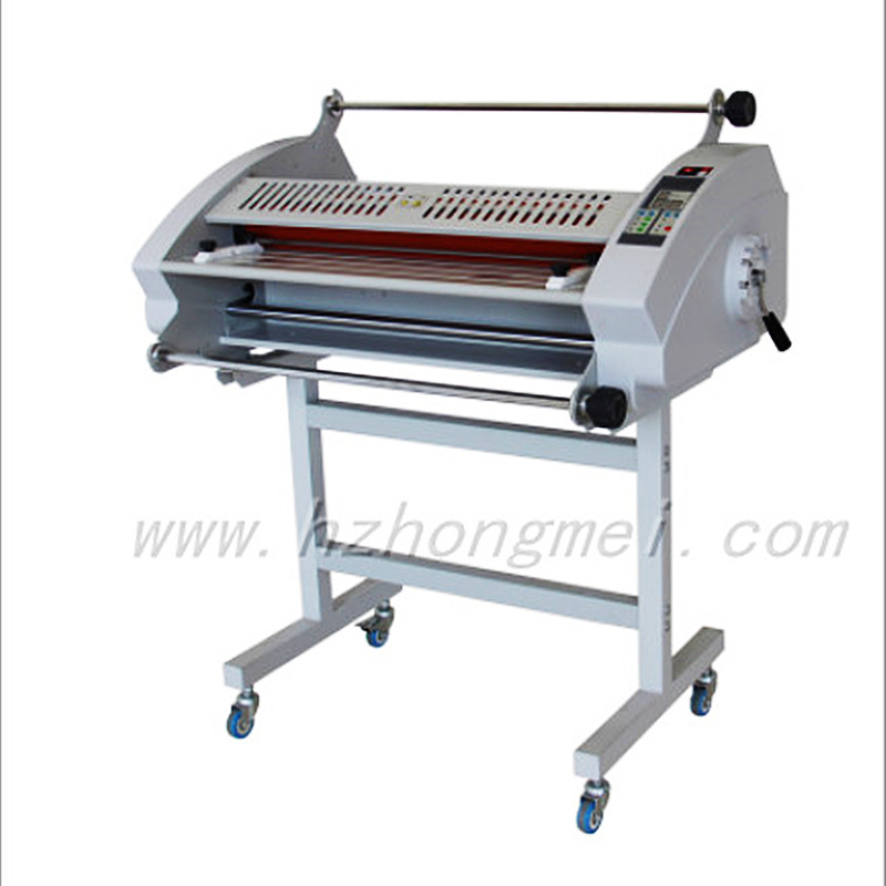 High Quality Professional 650mm Double Side Hot & Cold Roll Laminating Machine With Slitting Blade