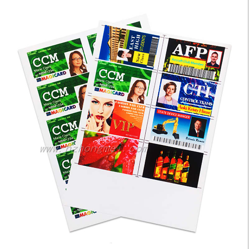 A4 0.3mm Inkjet Printable pvc Plastic Sheet for id Card Material