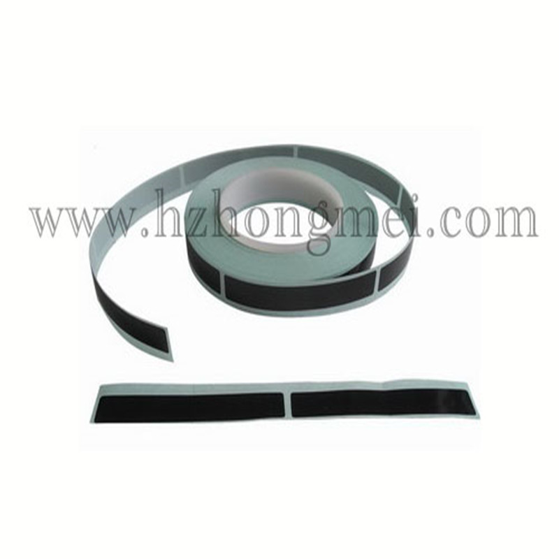 Self-adhesive magnetic stripe