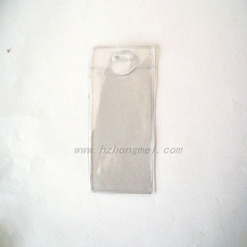 Wholesale Vinyl Transparent Plastic Card Holder, Stock Cheap clear Soft PVC Id Badge Holder