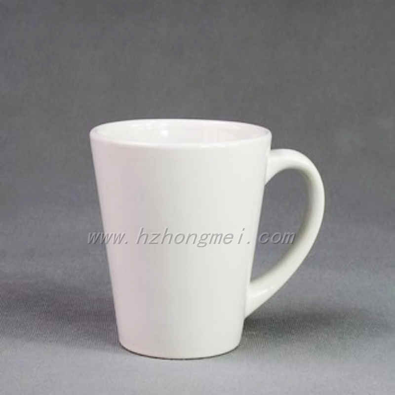 Hot Wholesales 12oz Cone ceramic mug Customized Logo Sublimation Coffee Mugs