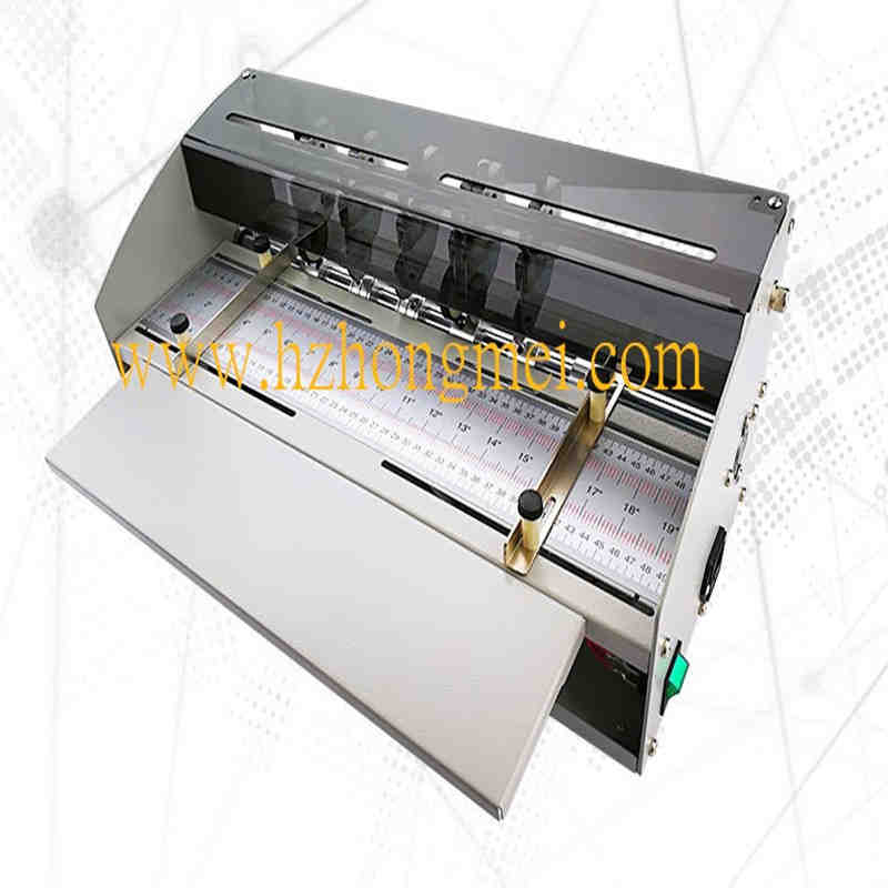 	Electrical paper creasing machine perforation and perforating creasing machine