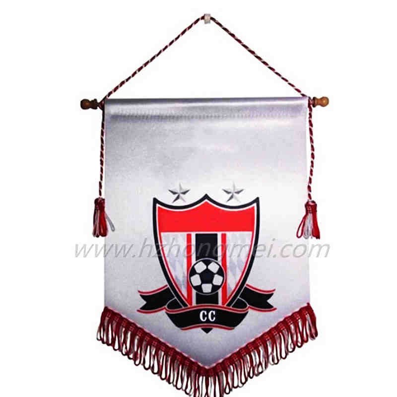 Manufacturer National Countries Flag Custom Printing Football Soccer Triangle Flag Pennant Flag