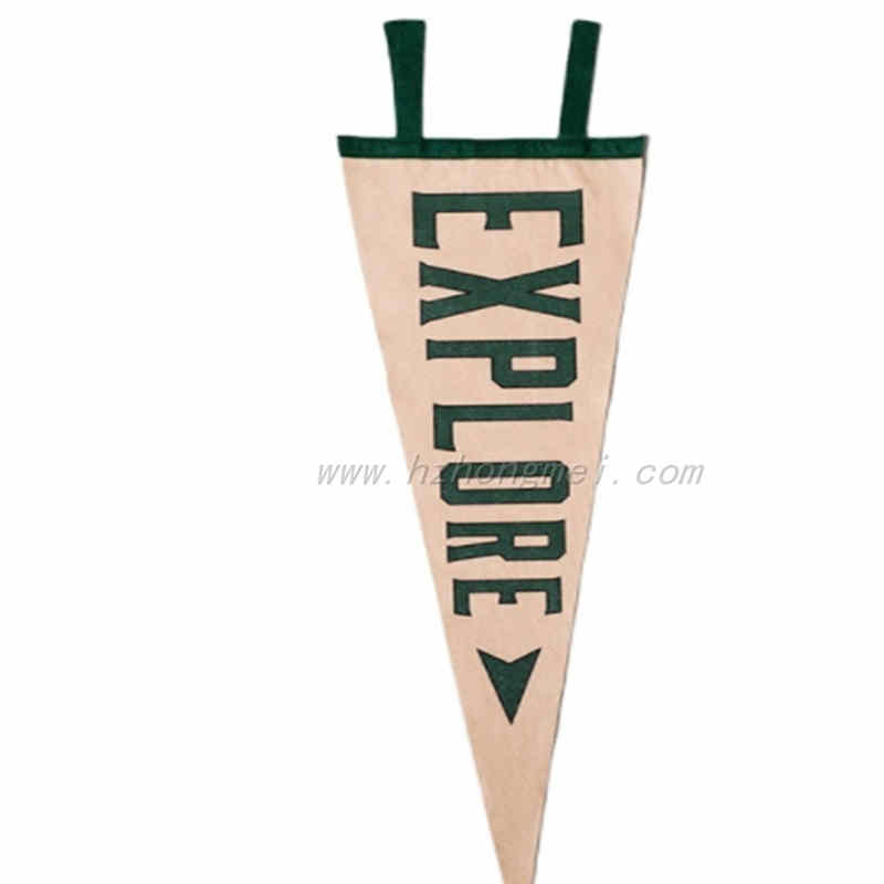 Factory Direct Supply Custom Full Color Printing Safety Pennant Felt