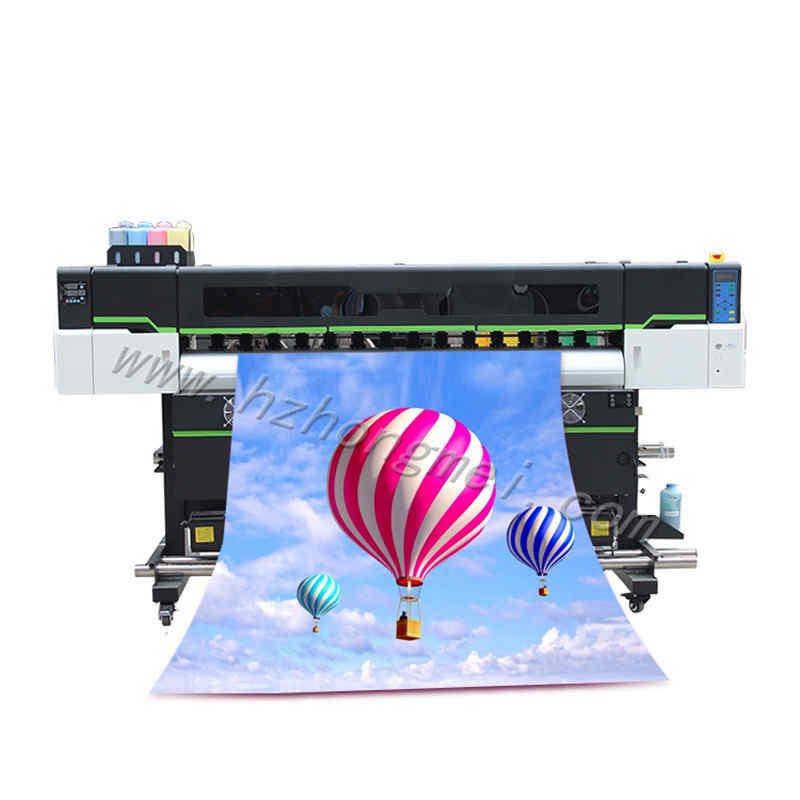 Great quality large wide format 1.3m 1.6m 1.8m 1.9m high speed 50 sm eco solvent printer with 2 print heads 4 printheads