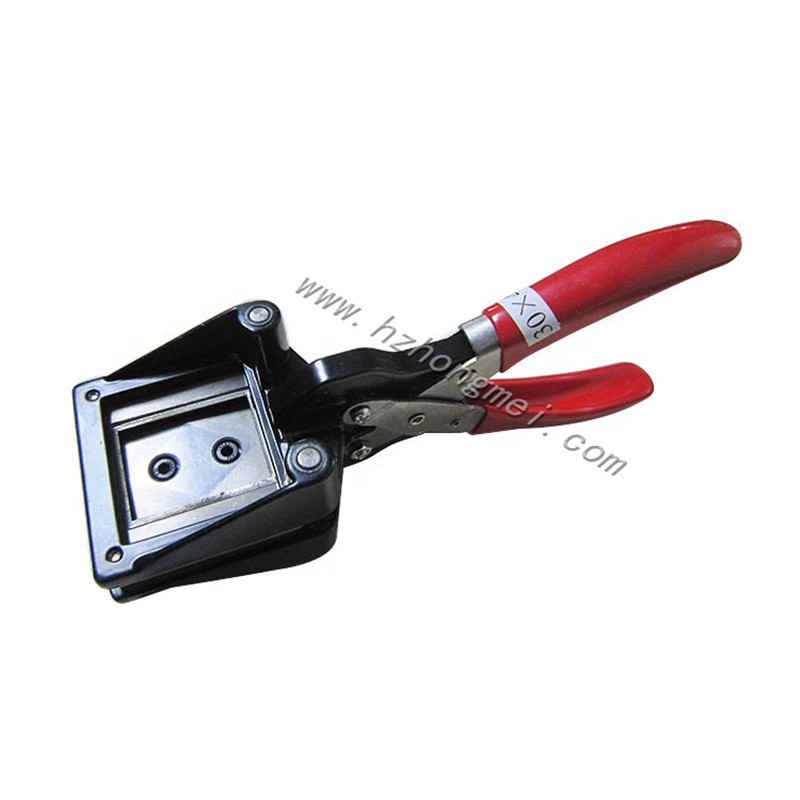 Pliers type metal handle id card photo die cutter