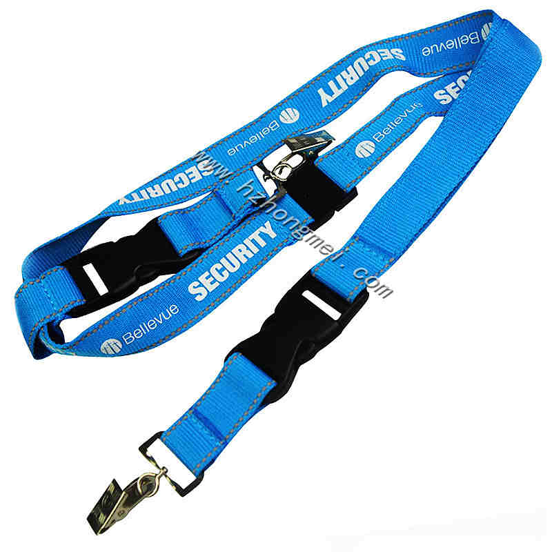 High quality lanyard keychain belt removable custom screen printed logo polyester Airbus telephone rope wrist belt