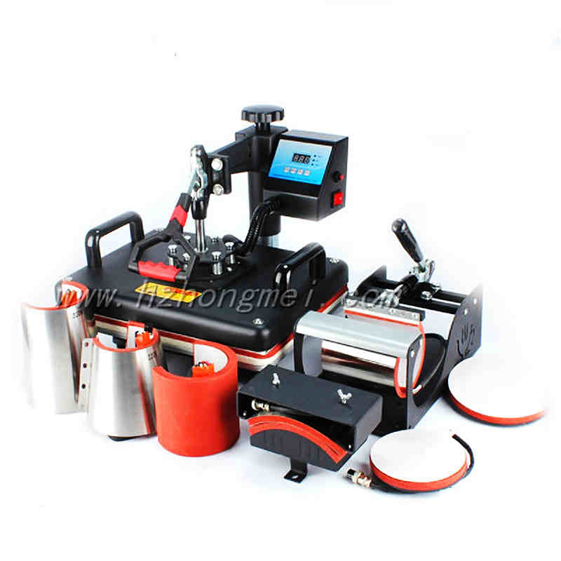  Manufacturer high quality 8 in 1 heat press machine sublimation magic mug t shirt printing machine