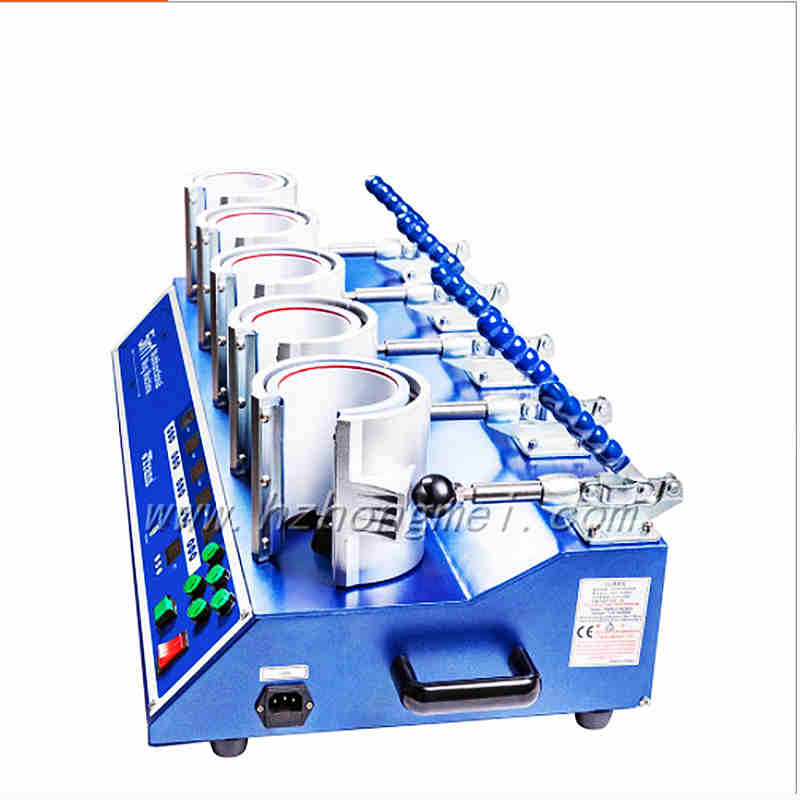 Plus Sublimation Multi 5 Heaters digital Coffee Mug Heat Transfer Press Printing making Machine (PLUS-SB05C)