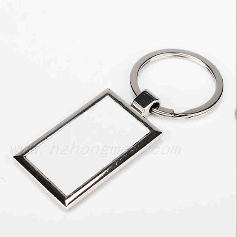 Digital printing blank metal key ring, key chain for heat transfer printing with wholesale price