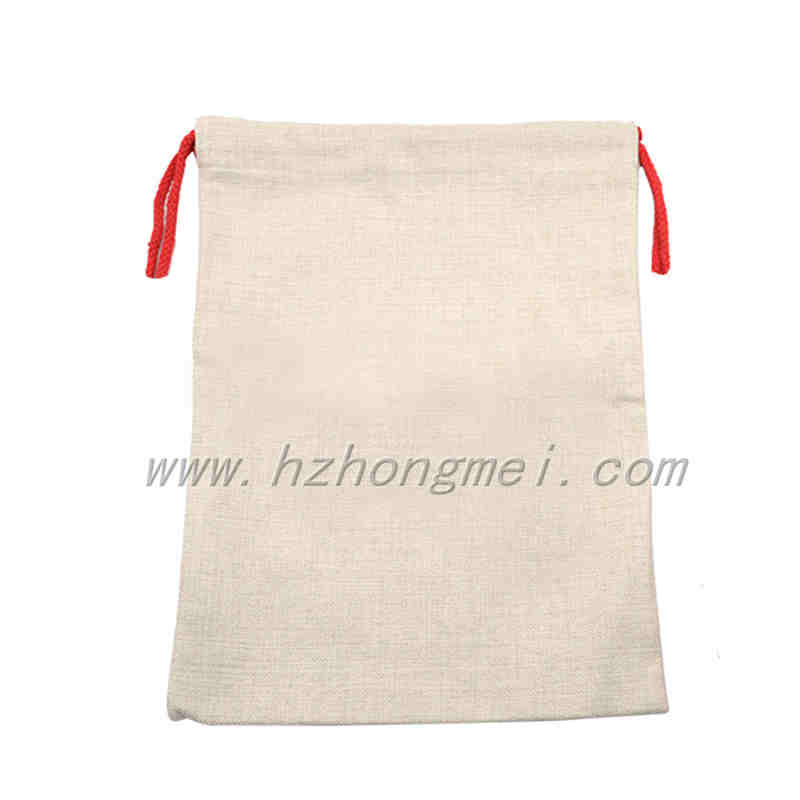 Qualisub Sublimation Santa Sacks Drawstring Bag for custom printing in Christmas