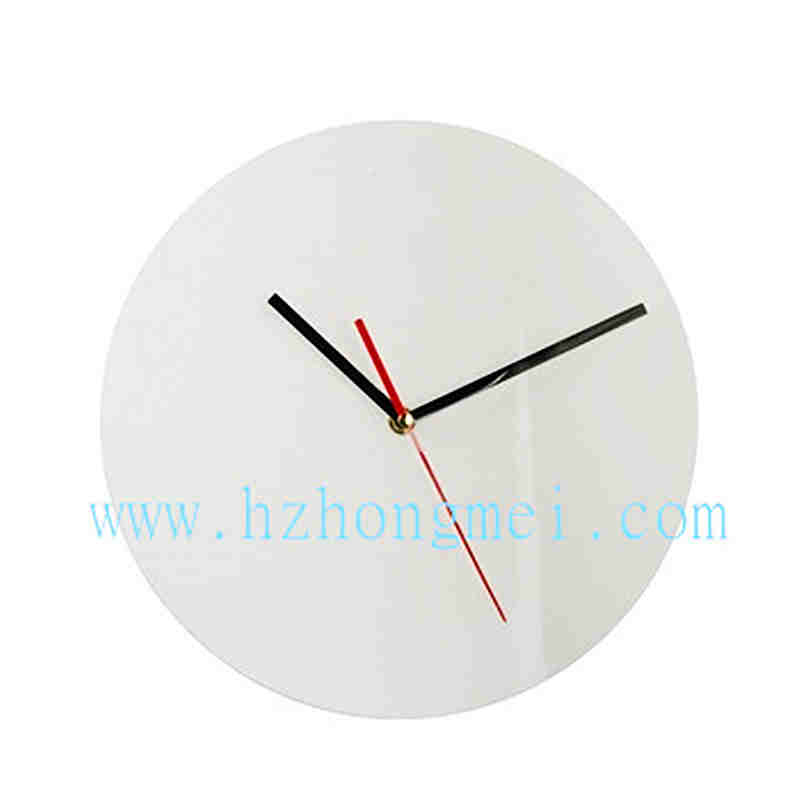 Wholesale Supplier Custom Sublimation Transfer Printing Blanks 30cm Round Hardboard Clock