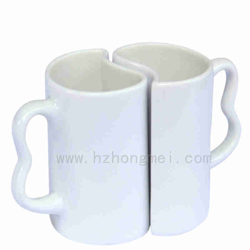 Hot Sale Ceramic Sublimation Lover Coffee Mug for couples