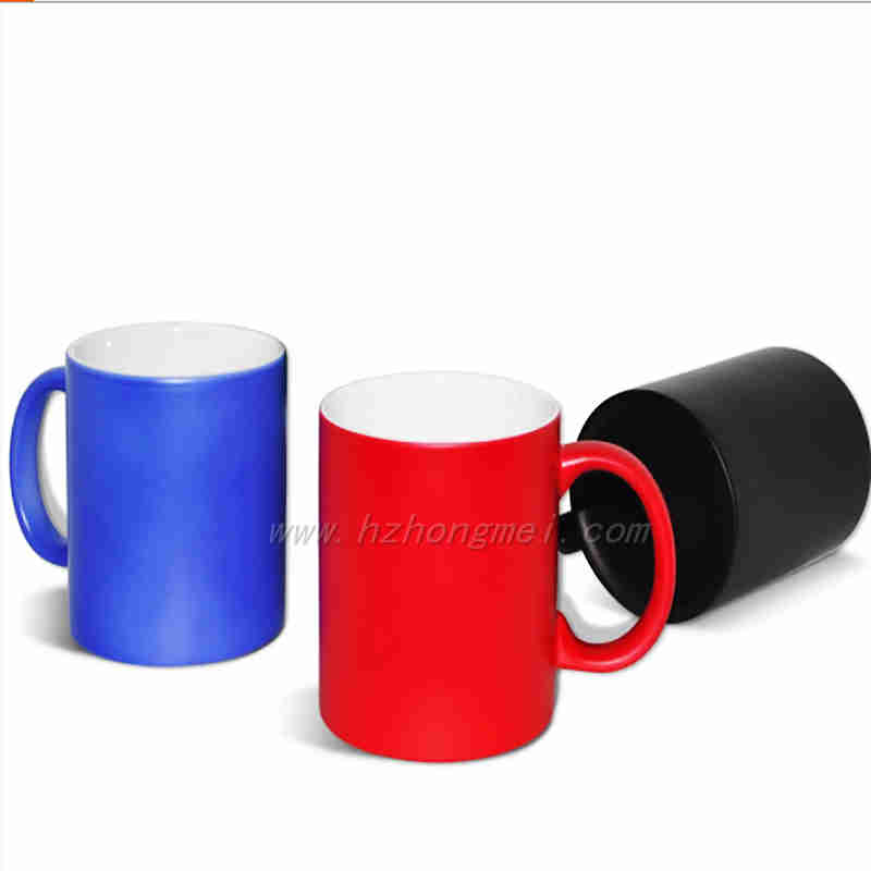 Top rated wholesale sublimation color changing cups 11oz magic mugs for sublimation