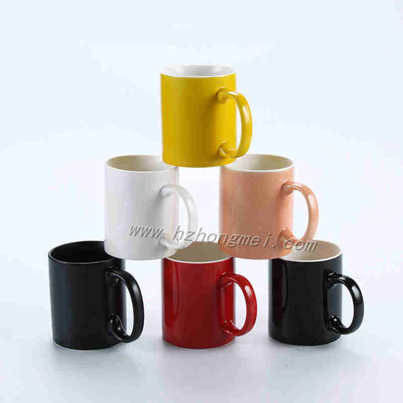 Wholesale Custom Printed 11oz White Blank Porcelain Ceramic Coffee Mugs For Sublimation