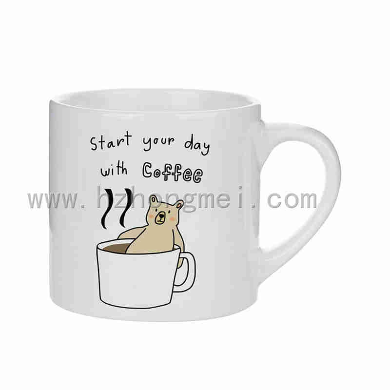 6oz White Coated Coffee Mug for sublimation (B5KF)