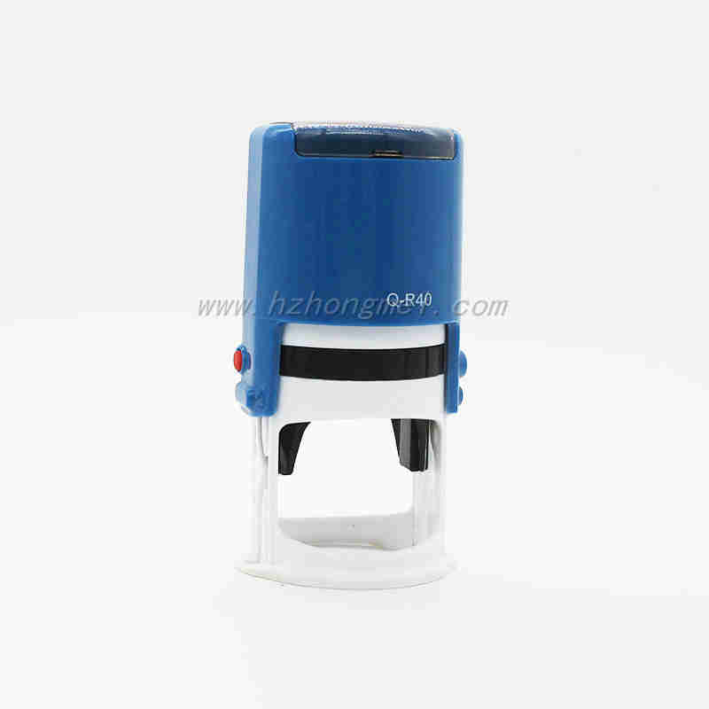 mazon top seller R40 mm rubber sealing ink stamp handle self inking rubber stamp material OEM self inking stamp